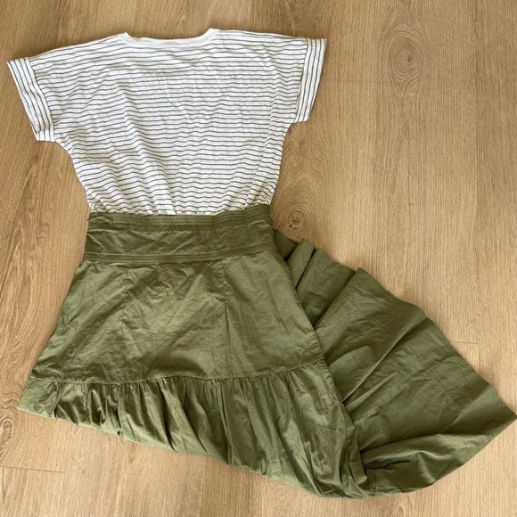 Veronica Beard Trail Mixed Media Dress in White Fern - Picture 5 of 10